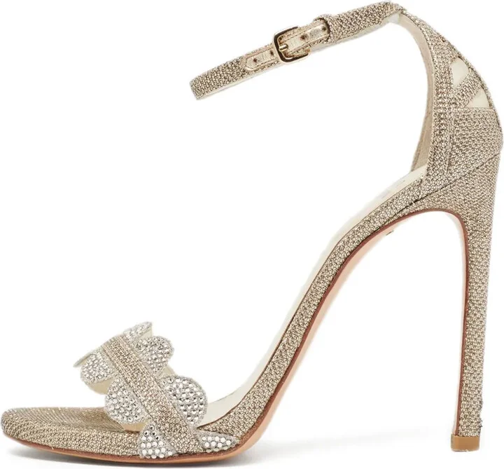Pre-Owned 100mm Embellished Sandals