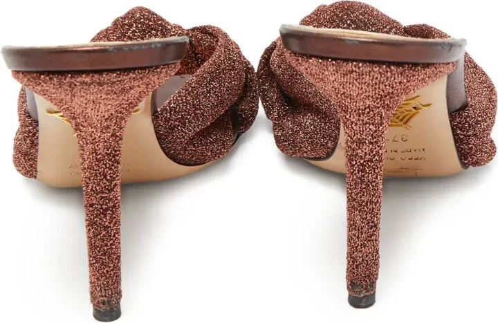 Pre-Owned 100mm Glittered-Knot Sandals - Image 3