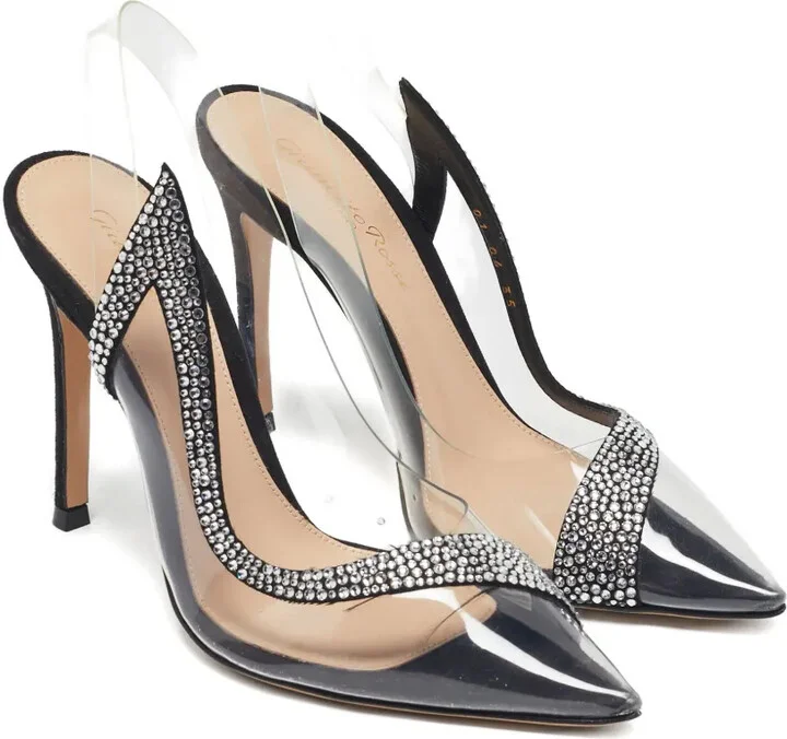 pre-owned 100mm Hortensia pumps - Image 3