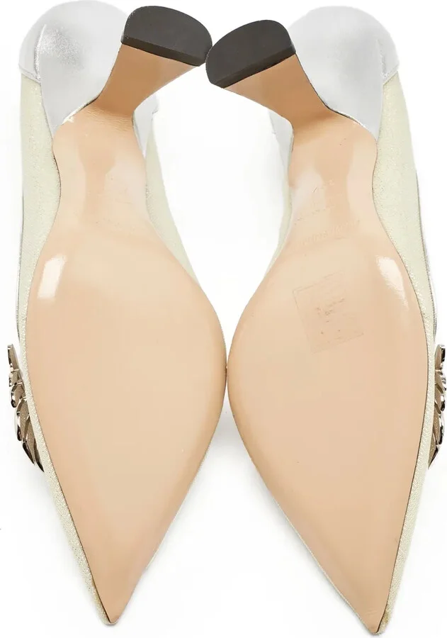 Pre-Owned 100mm Leaf-Detail Pumps - Image 5