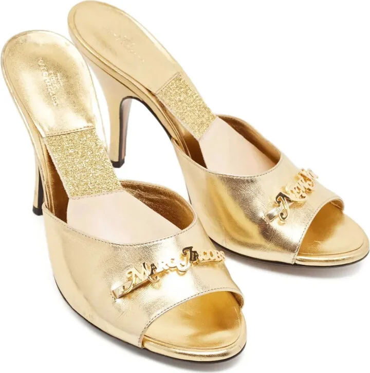 Pre-Owned 100mm Leather Mules - Image 2