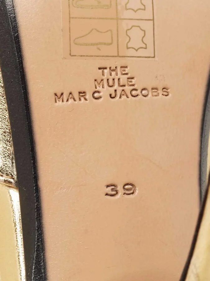 Pre-Owned 100mm Leather Mules - Image 4