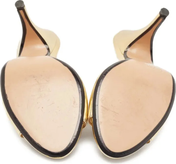 Pre-Owned 100mm Leather Mules - Image 5