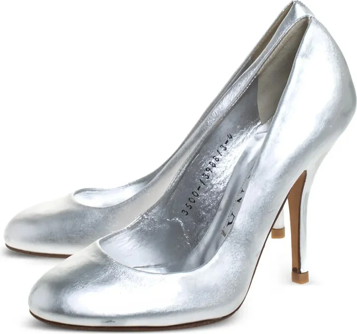 Pre-Owned 100mm Leather Pumps - Image 3