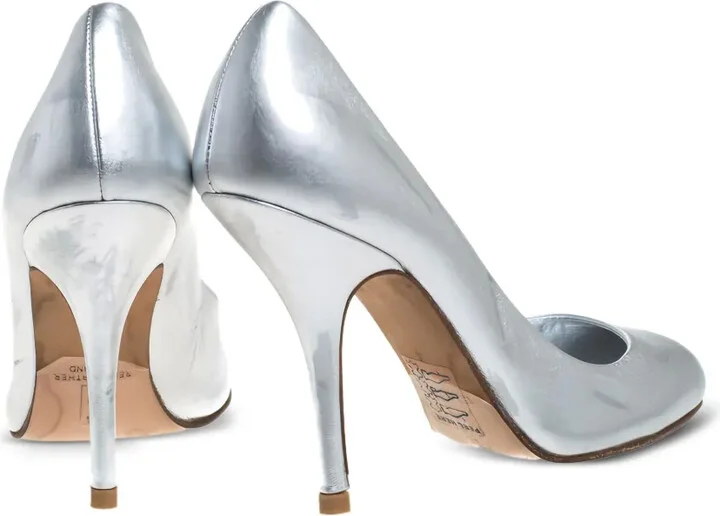 Pre-Owned 100mm Leather Pumps - Image 4