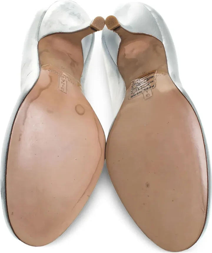 Pre-Owned 100mm Leather Pumps - Image 5