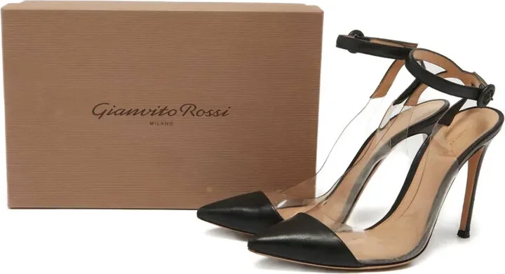 Pre-Owned 100mm Leather Pumps - Image 5