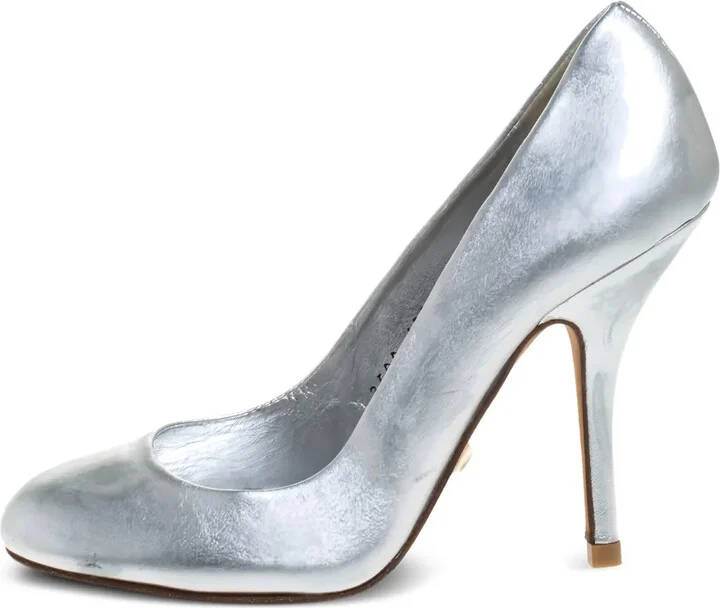 Pre-Owned 100mm Leather Pumps