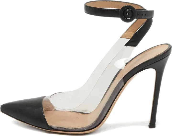 Pre-Owned 100mm Leather Pumps