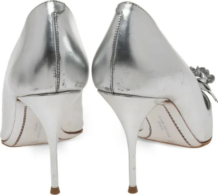 pre-owned 100mm Lilico metallic pumps - Image 4