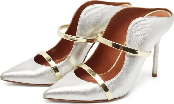 pre-owned 100mm Maureen mules - Image 3