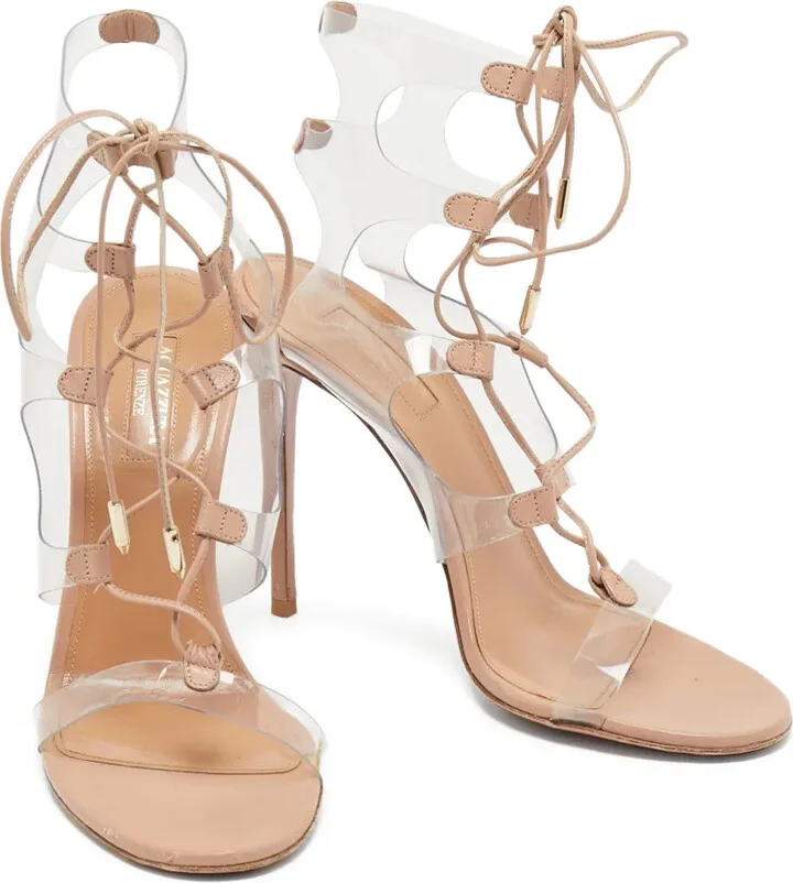 pre-owned 100mm Milos strappy sandals - Image 4