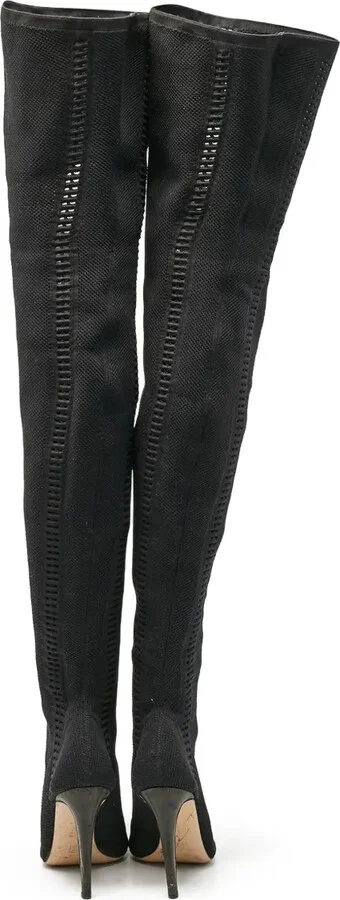 Pre-Owned 100mm Open-Toe Over-The-Knee Boots - Image 4