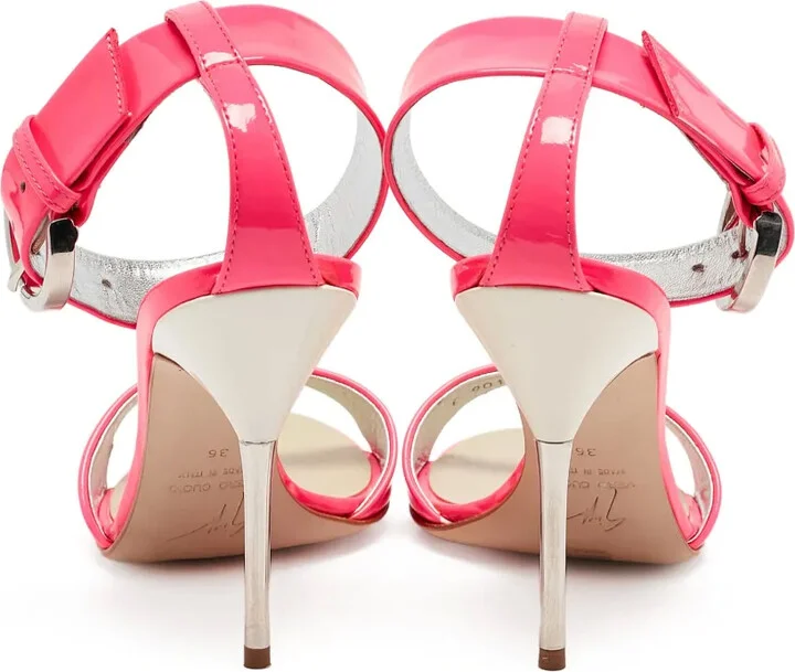 Pre-Owned 100mm Patent-Leather Sandals - Image 4