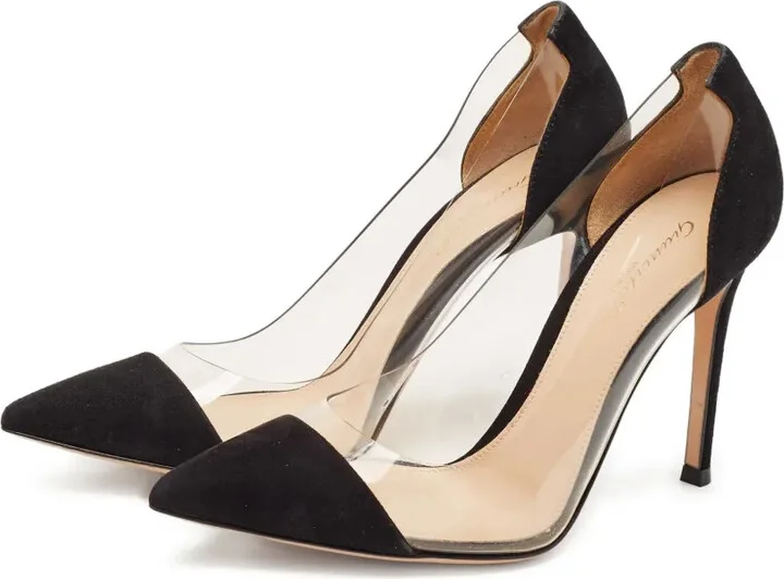 pre-owned 100mm Plexi transparent-panel stiletto pumps - Image 2