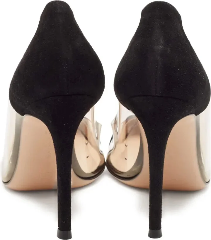 pre-owned 100mm Plexi transparent-panel stiletto pumps - Image 3
