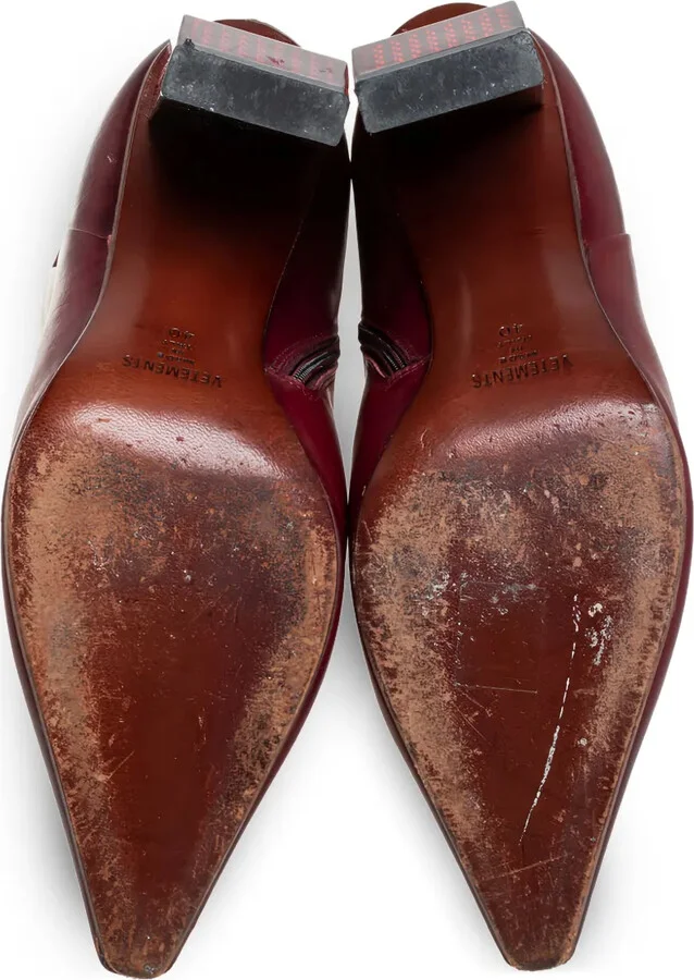 Pre-Owned 100mm Pointed-Toe Boots - Image 4