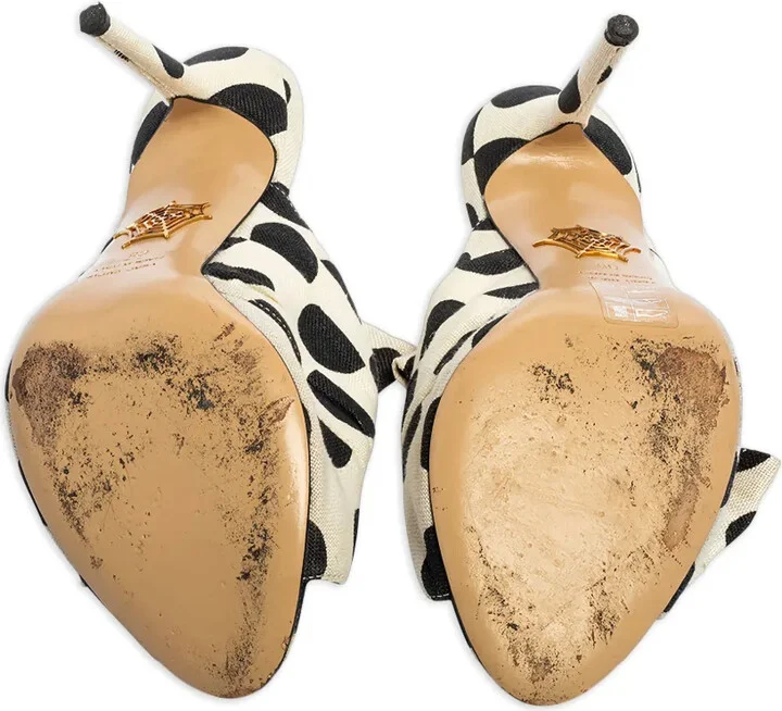 Pre-owned 100mm polka-dot bow sandals - Image 5