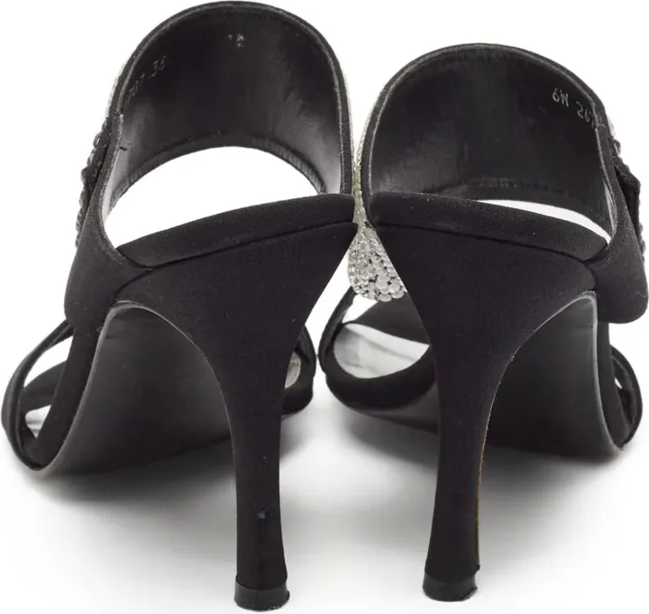 Pre-Owned 100mm Rhinestone-Embellished Sandals - Image 3