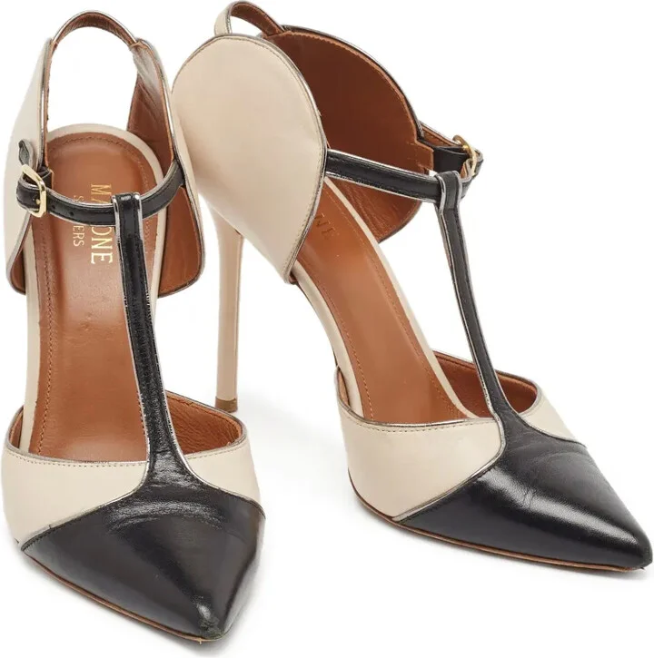 pre-owned 100mm Sadie two-tone pointed-toe pumps - Image 2