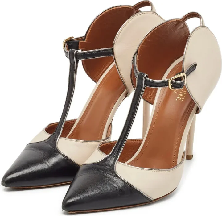 pre-owned 100mm Sadie two-tone pointed-toe pumps - Image 4