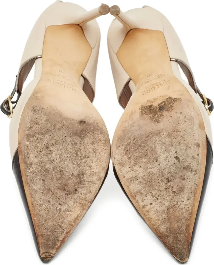 pre-owned 100mm Sadie two-tone pointed-toe pumps - Image 5