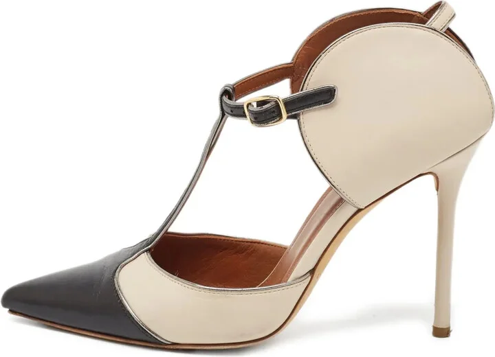 pre-owned 100mm Sadie two-tone pointed-toe pumps