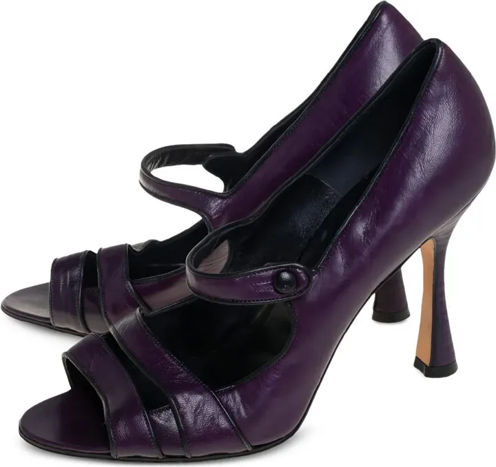 Pre-Owned 100mm Strap-Detail Heels - Image 3