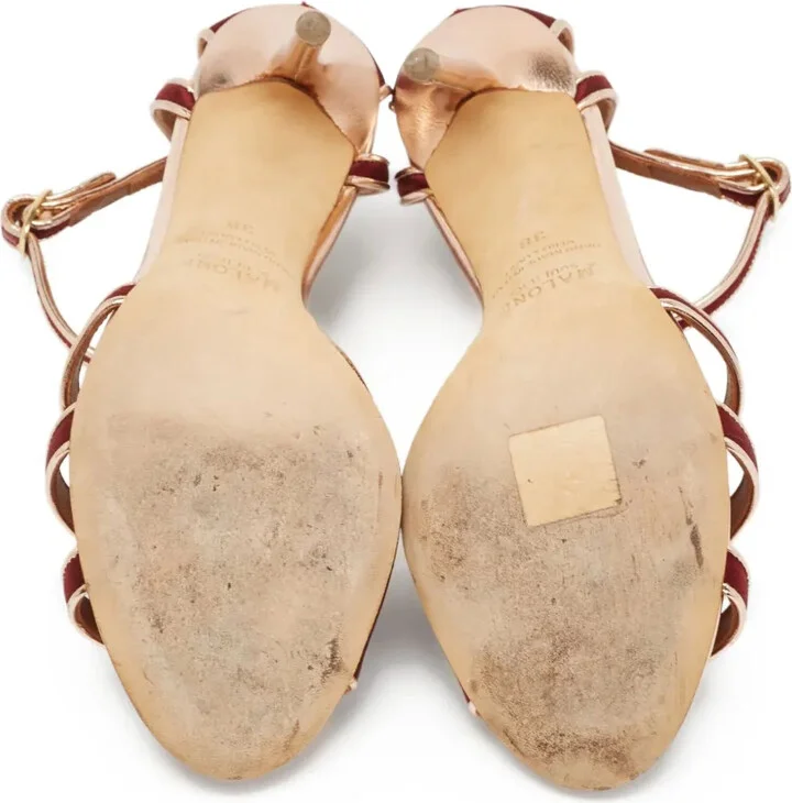 Pre-Owned 100mm Strappy Sandals - Image 4