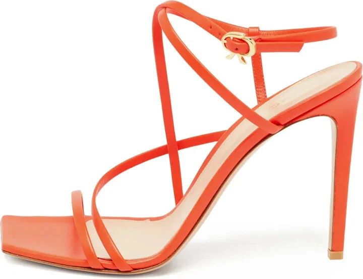 Pre-owned 100mm strappy sandals