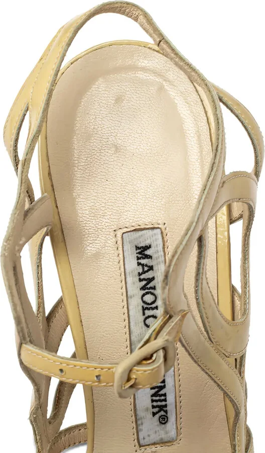 Pre-Owned 100mm Strappy Stiletto Sandals - Image 5