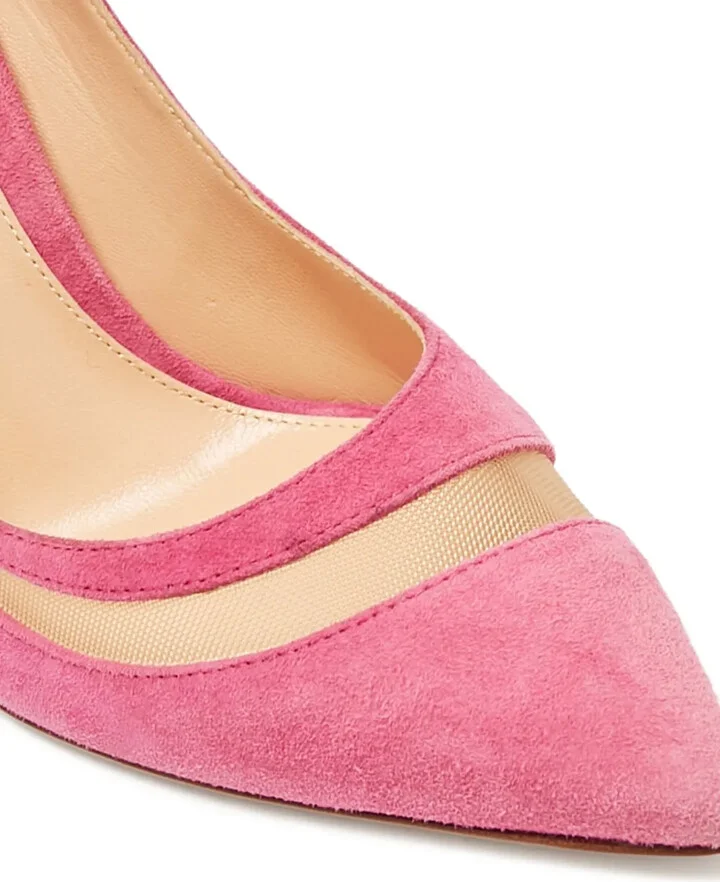 Pre-Owned 100mm Suede-Panelled Pumps - Image 5