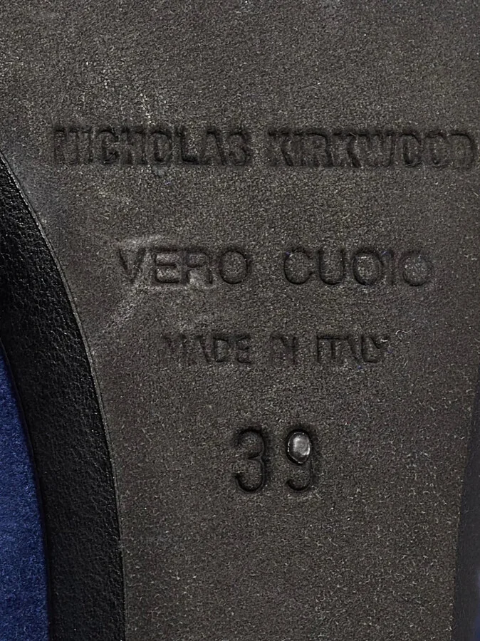 Pre-Owned 100mm Suede Pumps - Image 5