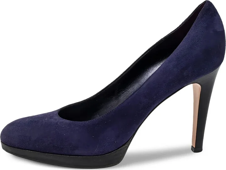 Pre-Owned 100mm Suede Pumps