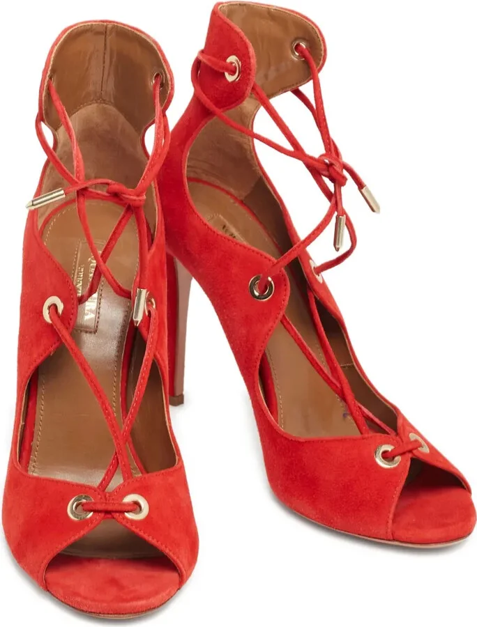 pre-owned 100mm Tango laced sandals - Image 2