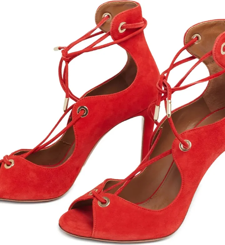 pre-owned 100mm Tango laced sandals - Image 3