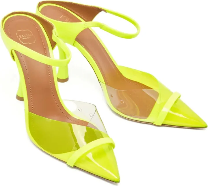Pre-Owned 100mm Transparent-Panel Pointed Mules - Image 4
