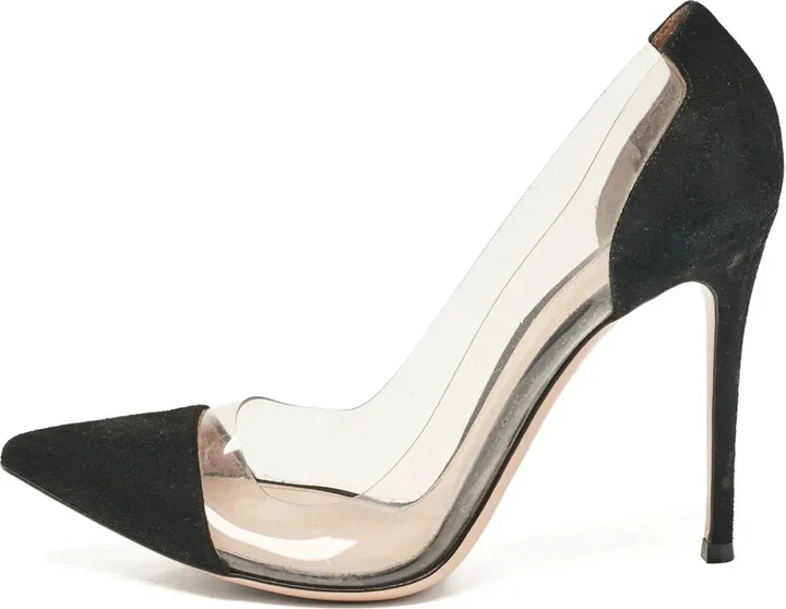 Pre-Owned 100mm Transparent-Panel Pumps