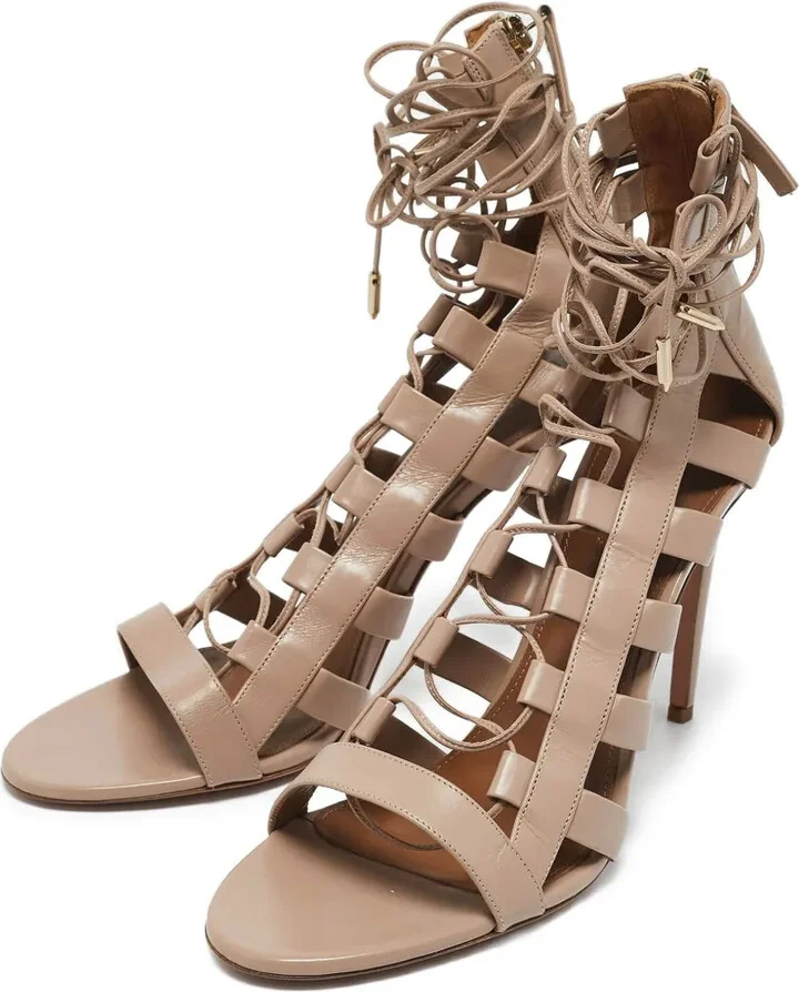 pre-owned 105mm Amazon strappy high-heel sandals - Image 2