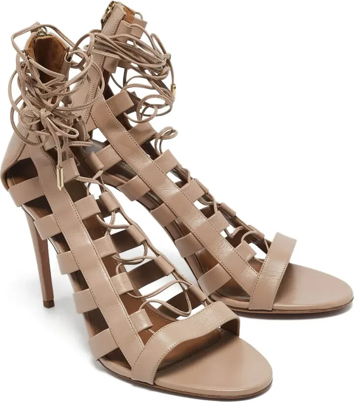 pre-owned 105mm Amazon strappy high-heel sandals - Image 3