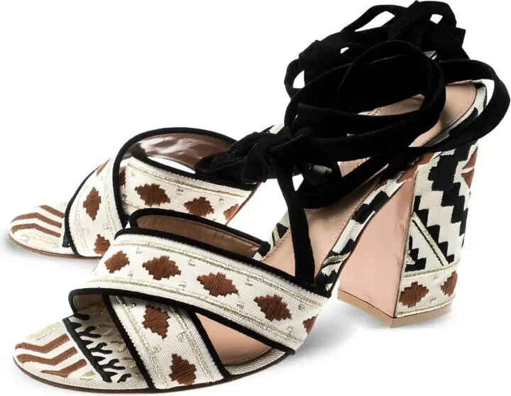 pre-owned 105mm Cheyenne sandals - Image 2