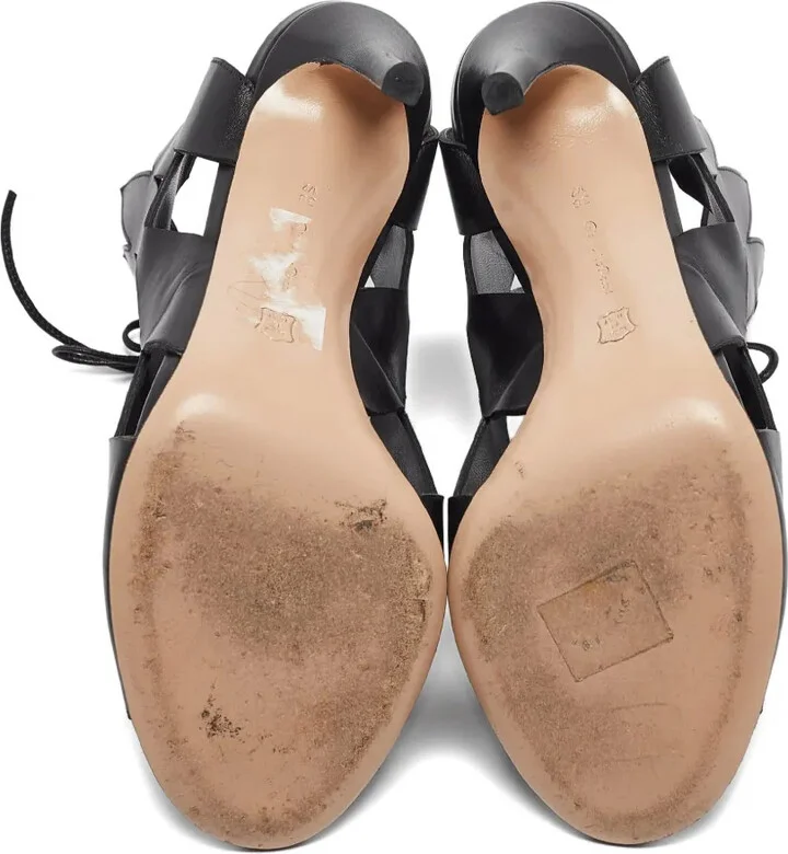 Pre-Owned 105mm Cut-Out Sandals - Image 4
