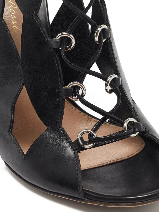 Pre-Owned 105mm Cut-Out Sandals - Image 5