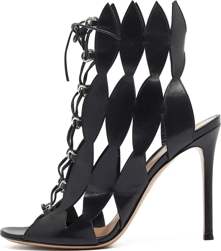 Pre-Owned 105mm Cut-Out Sandals