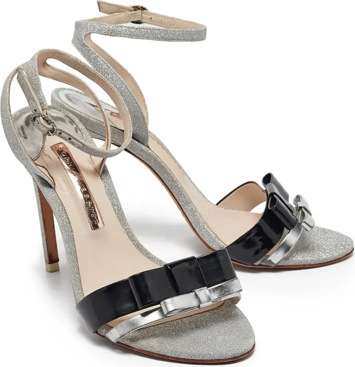 Pre-Owned 105mm Glitter-Embellished Sandals - Image 2