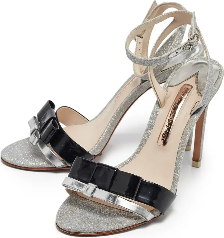 Pre-Owned 105mm Glitter-Embellished Sandals - Image 3