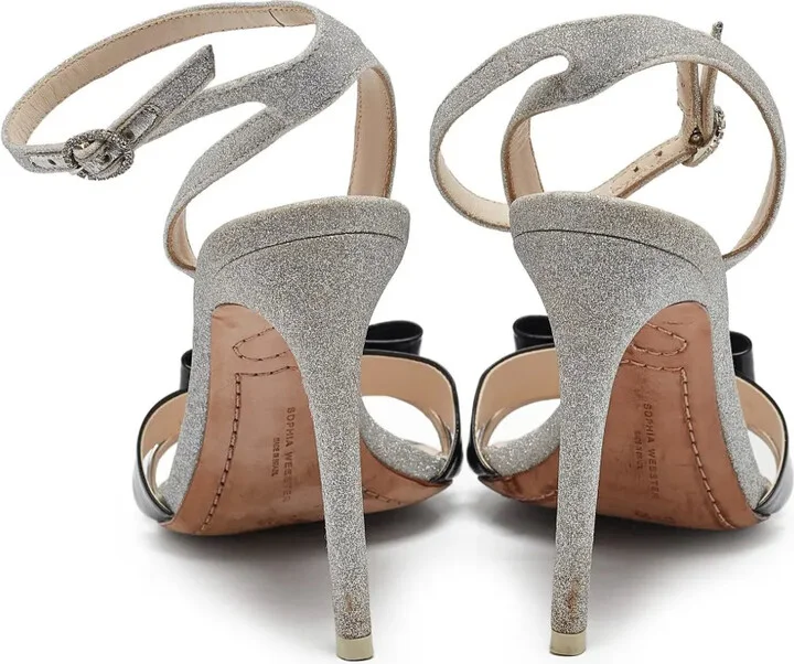 Pre-Owned 105mm Glitter-Embellished Sandals - Image 4