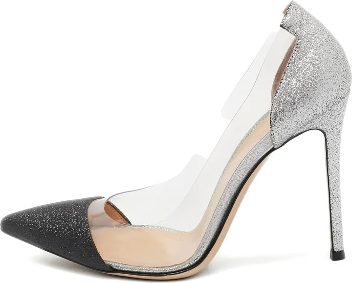 Pre-Owned 105mm Glitter Pumps