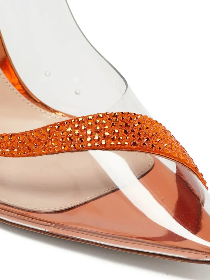 pre-owned 105mm Hortensia crystal-embellished pumps - Image 5