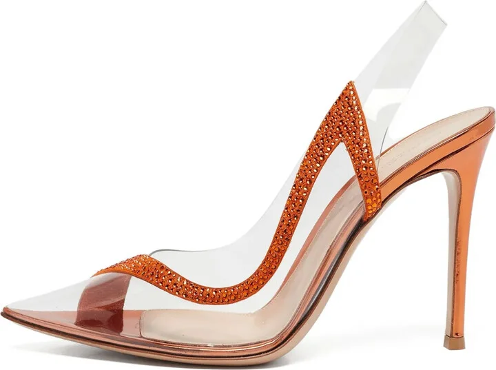 pre-owned 105mm Hortensia crystal-embellished pumps